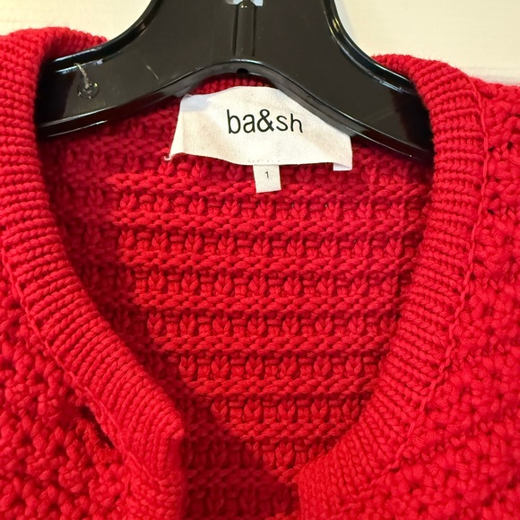 ba&sh Red Textured Cardigan - Picture 13 of 13